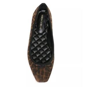 Veronica Beard Beatrix suede leopard print ballet flats size 9.5